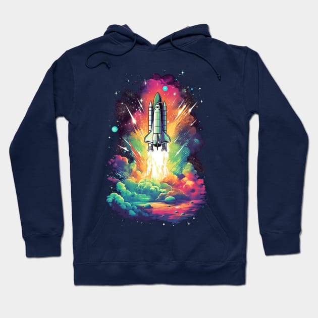 Space Shuttle Launch Hoodie by koalafish